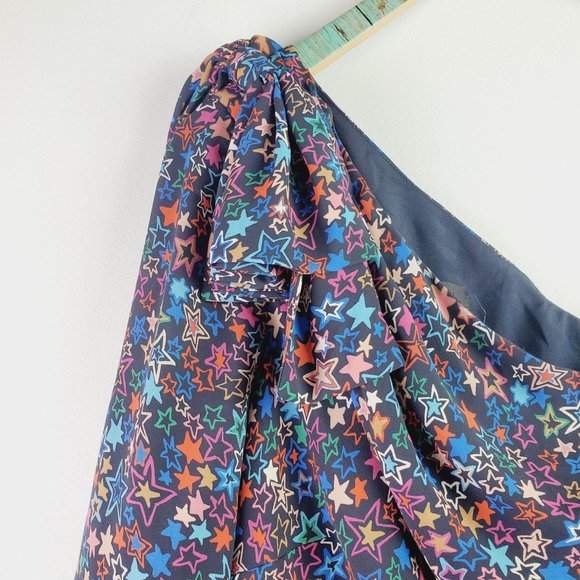 J. Crew Jacuzzi Starburst One Shoulder Dress Sz 8 - Picture 4 of 12